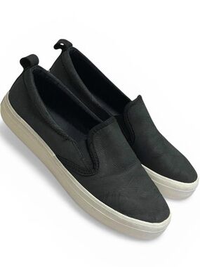 Sperry Crest Vibe Slip On Sneakers Black 7.5 Memory Foam